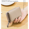 Genuine Leather Mini RFID Wallet for Women