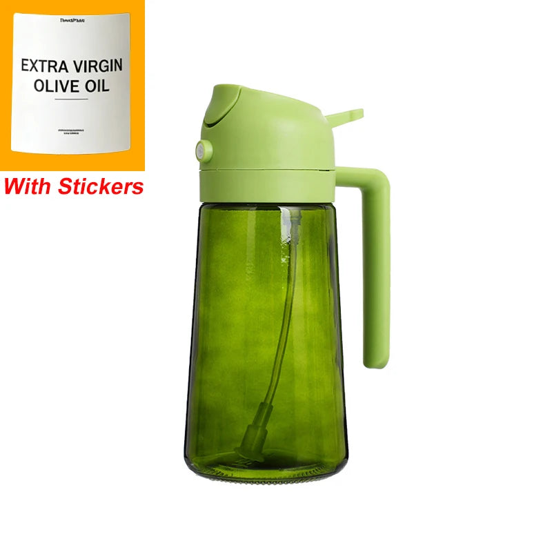2-in-1 Öl-Sprühflasche & Dosierflasche aus braunem Glas