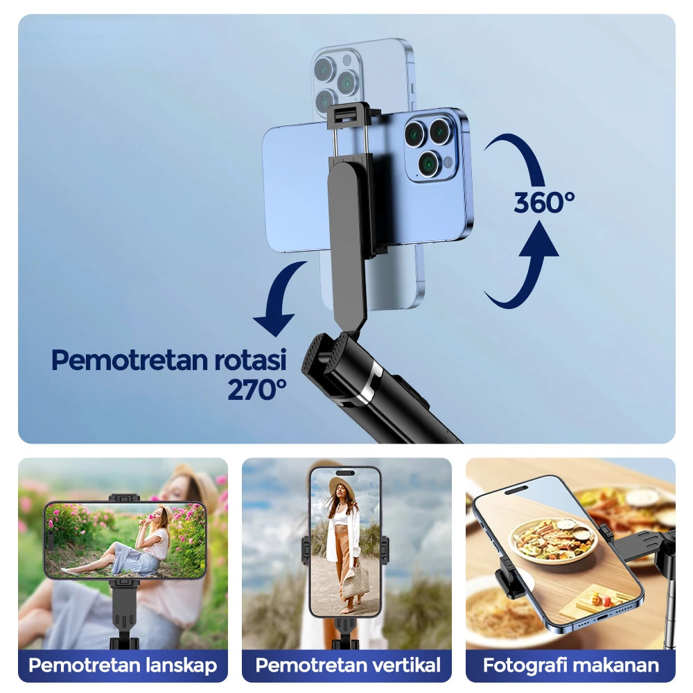 Bluetooth Selfie Stick Tripod with Remote Control