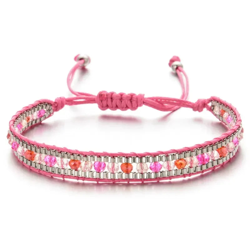 Bohemian Crystal Beaded Bracelet