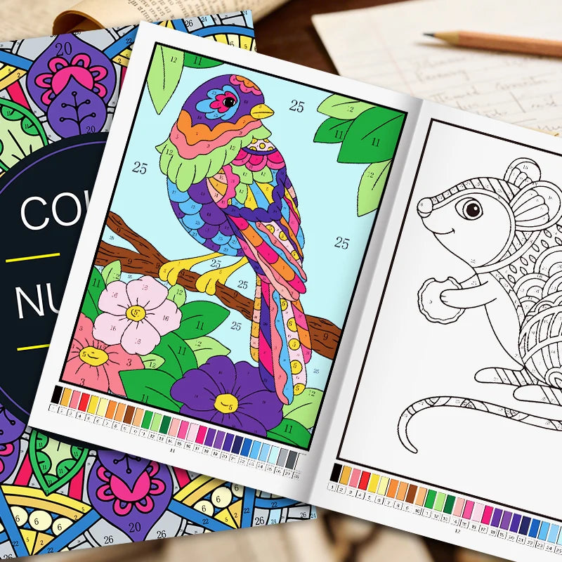 Color by Number Coloring Book for Adults