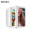 Compact LED Makeup Fridge with Mirror