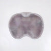 A gray silicone anti-slip shower scrubber and massage pad for feet and back.