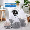 Mesh Laundry Bags with Drawstring – Set of 4 Sizes for Delicates, Jeans & Blankets