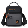 Black waterproof crossbody bag with adjustable strap and internal pockets
