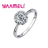 925 Sterling Silver Cubic Zirconia Engagement Ring