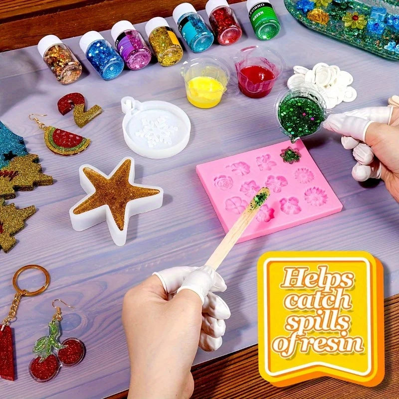 Clear Silicone Craft Mat – Non-Stick Work Surface for Resin, Paint, and Clay
