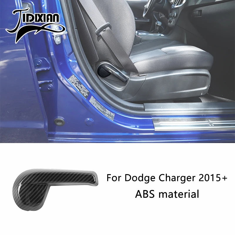 Carbon fiber interior trim kit for Dodge Charger featuring ABS material