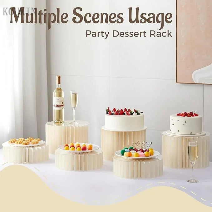 Round Cardboard Display Columns for Weddings and Parties