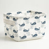 Foldable Canvas Storage Basket with Handles