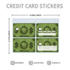 Decorative Credit Card Skin Stickers (Set of 4)