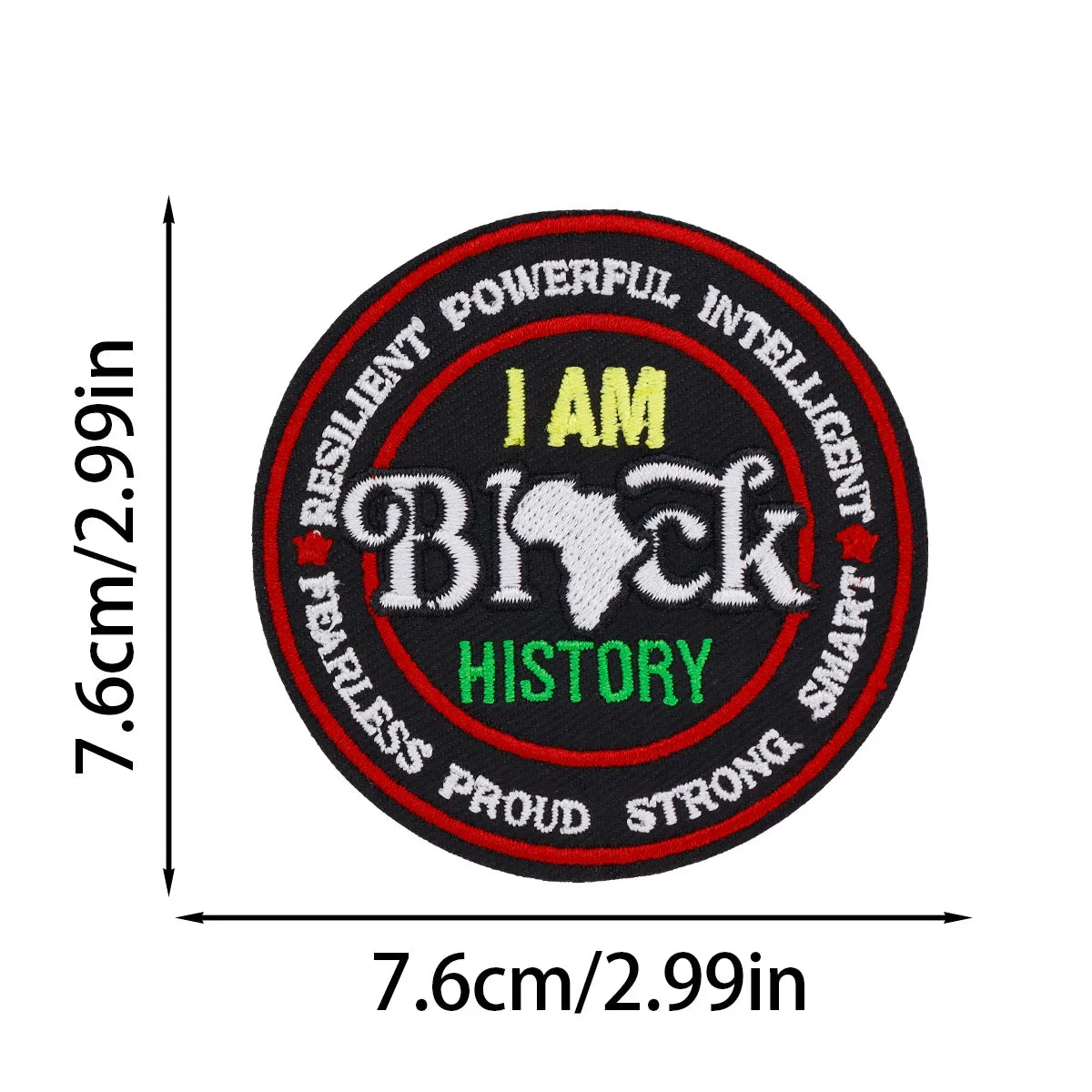 Embroidered Iron-On Patch – Stylish Black Queen Design