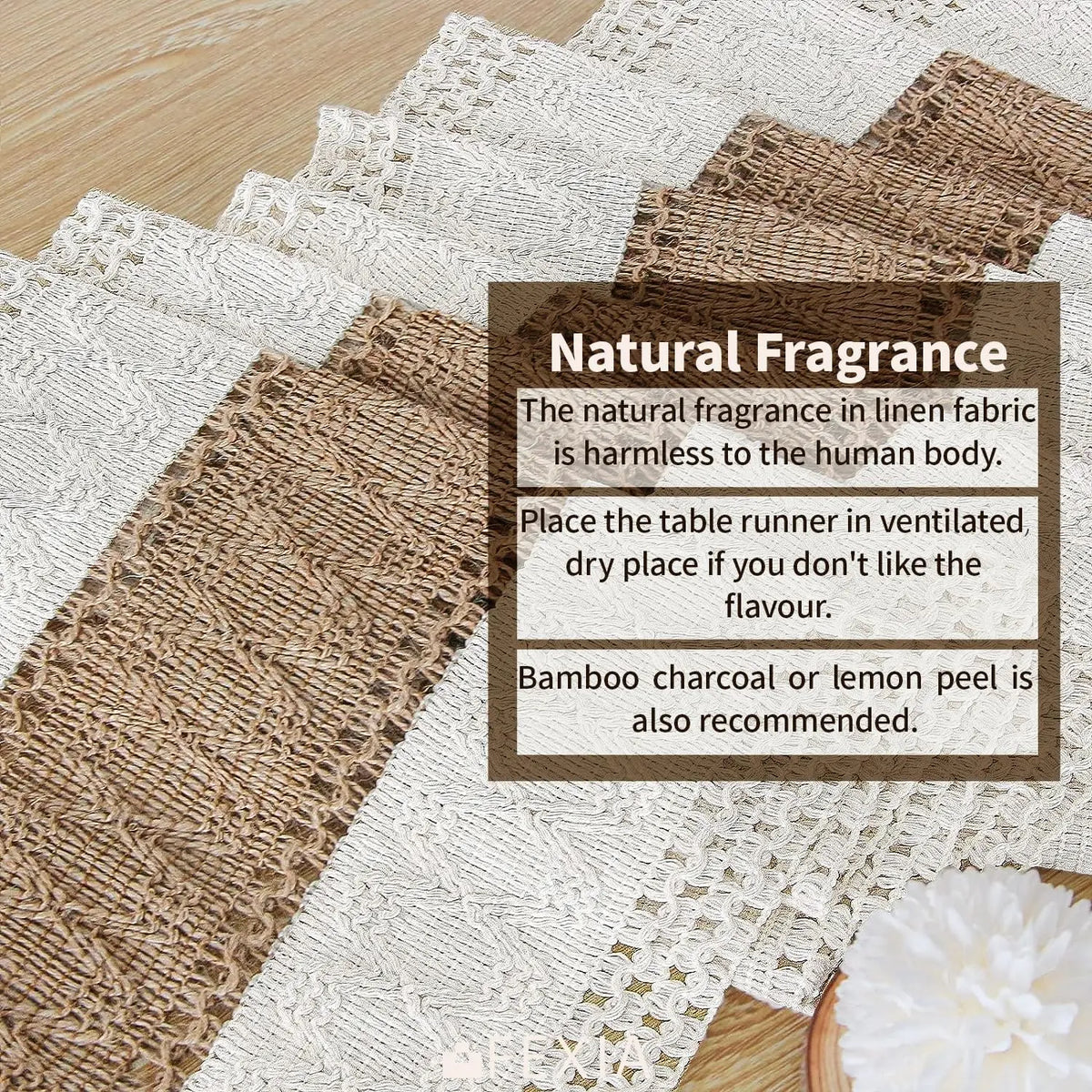 Boho Cotton Tassel Table Runner for Farmhouse & Wedding Decor