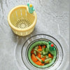 Cactus-Design Kitchen Sink Strainer with Press-to-Empty Basket