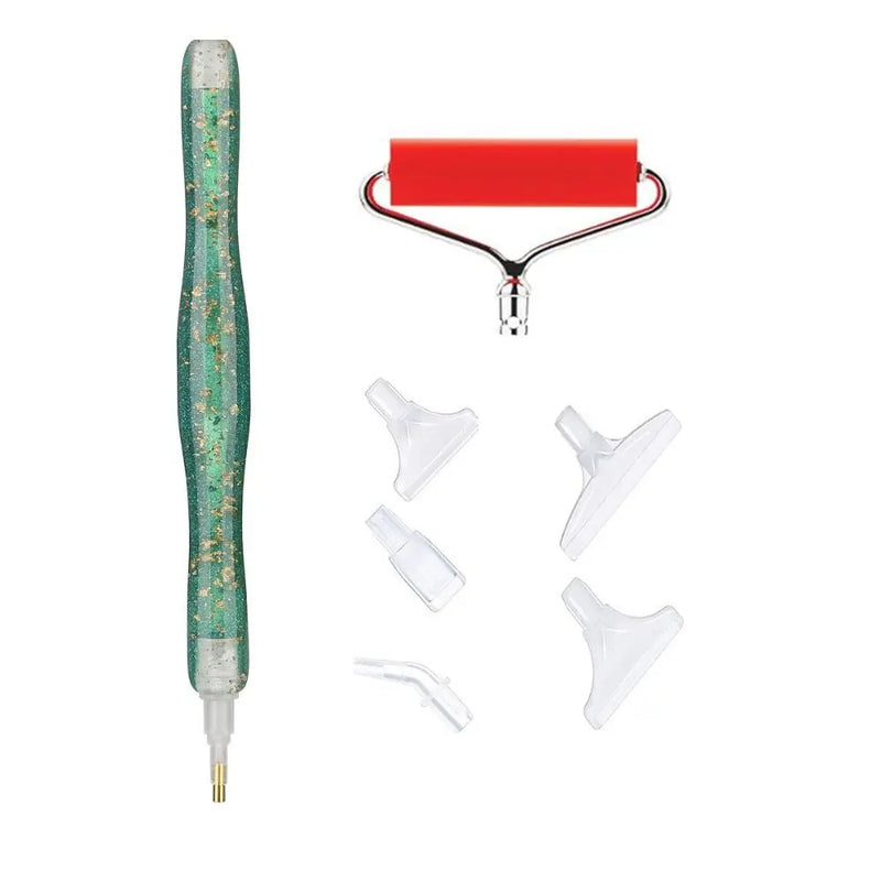 5D Diamond Painting Pen Kit with Roller & Tape