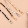 120cm Leather-Trimmed Chain Bag Strap