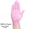 Pink Nitrile Disposable Gloves, Powder-Free