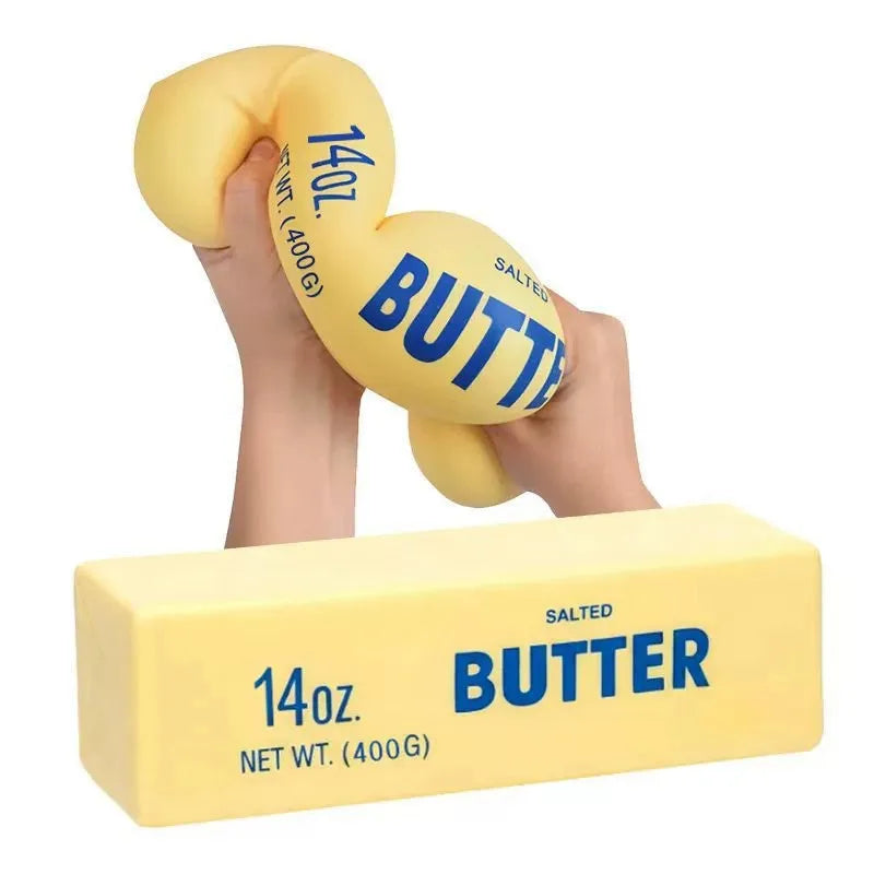 Large Butter Stick Stress Relief Squeeze Toy