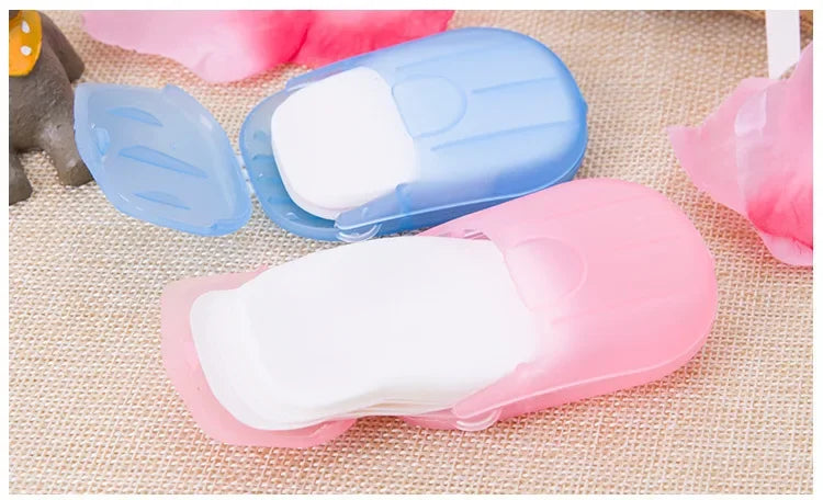 Portable Soap Paper Sheets with Mini Case