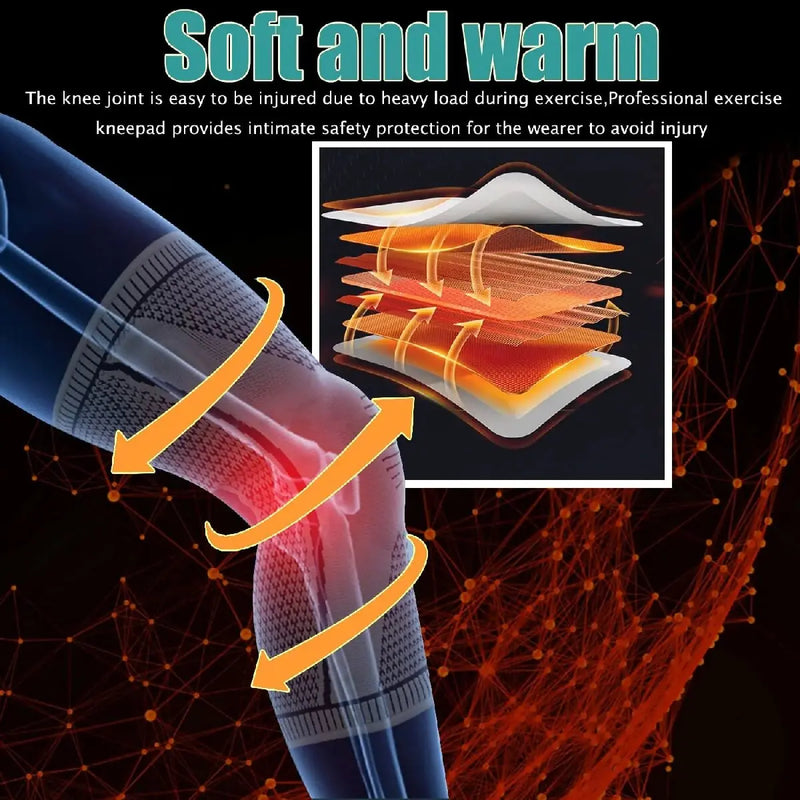 Double-Compression Knee Sleeve with Open Patella