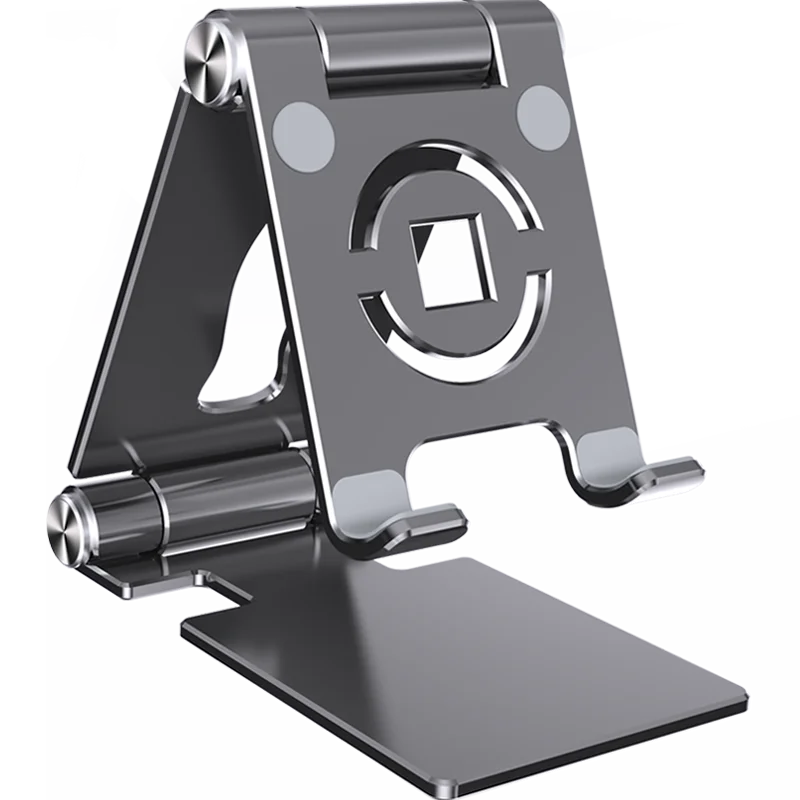Foldable 360° Rotating Tablet and Phone Stand with Height Adjustment