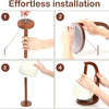 Magnetic Wooden Yarn Holder with Rotating Spindle