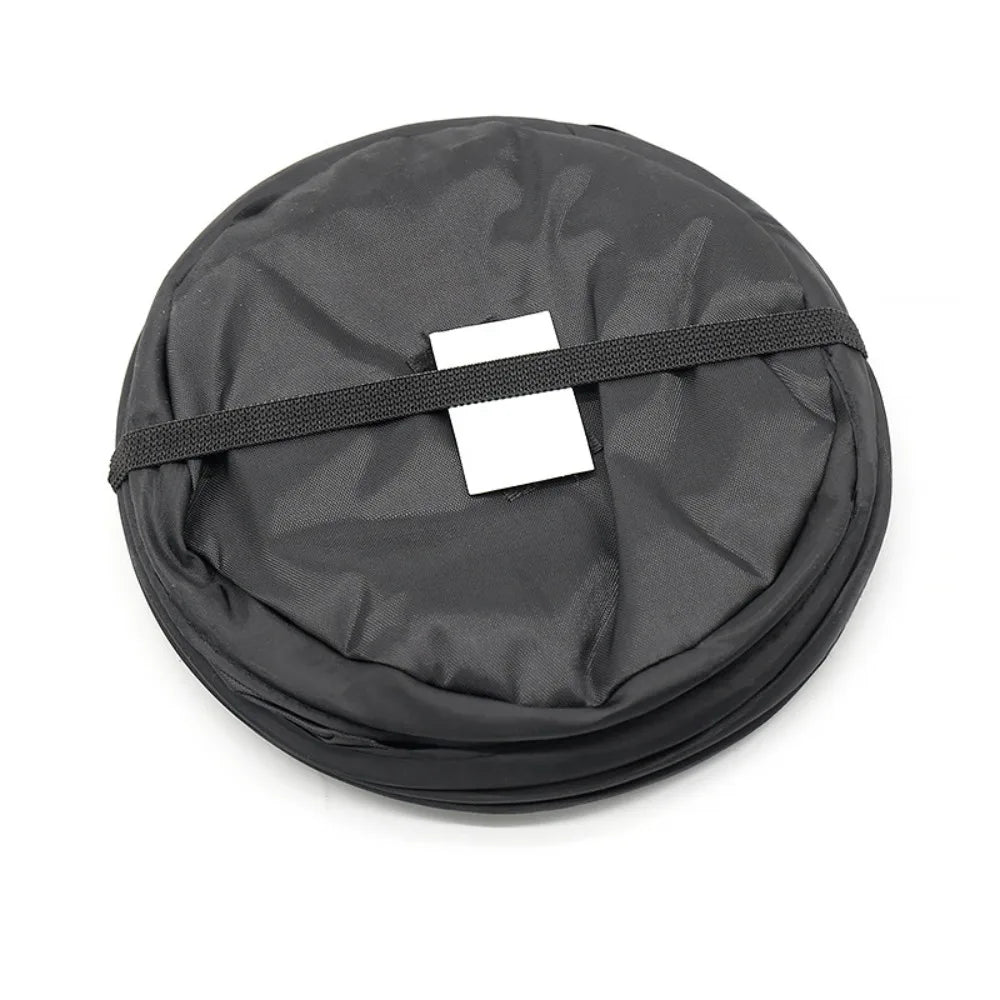 Waterproof Car Trash Can with Lid and Side Pocket