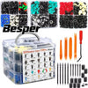 A box of 820 Retainer Clips with 105 pieces and various sizes for automotive trim and panels.
