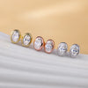 Oval Moissanite Stud Earrings in Sterling Silver