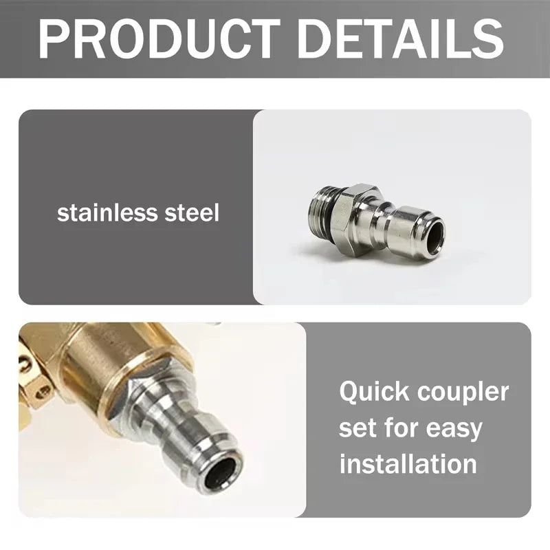 High-Pressure Washer Quick Connect Adapter Set (M14 x 1.5)