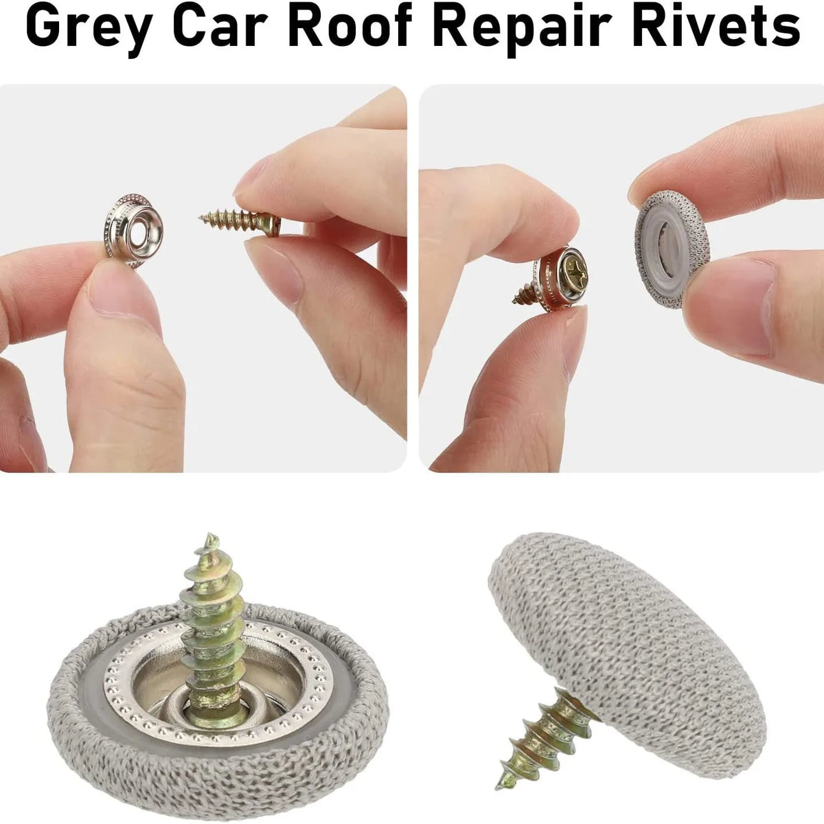 Car Headliner Repair Fastener Kit – Universal Snap Rivets for Interior Ceiling & Fabric Fixing
