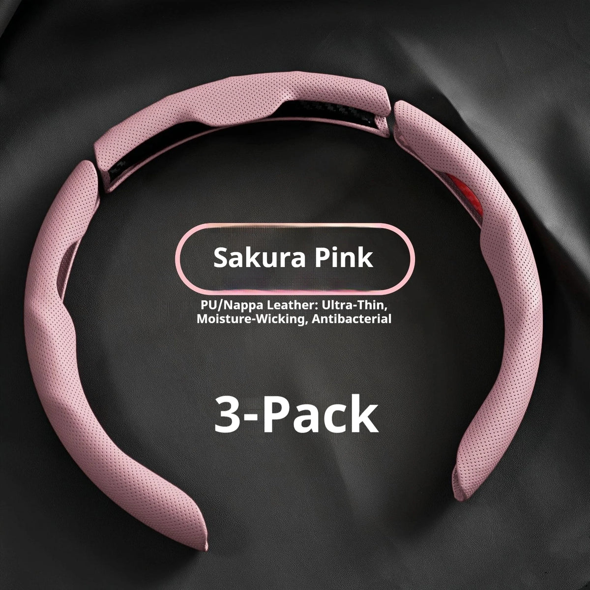 Premium Universal Leather Steering Wheel Cover