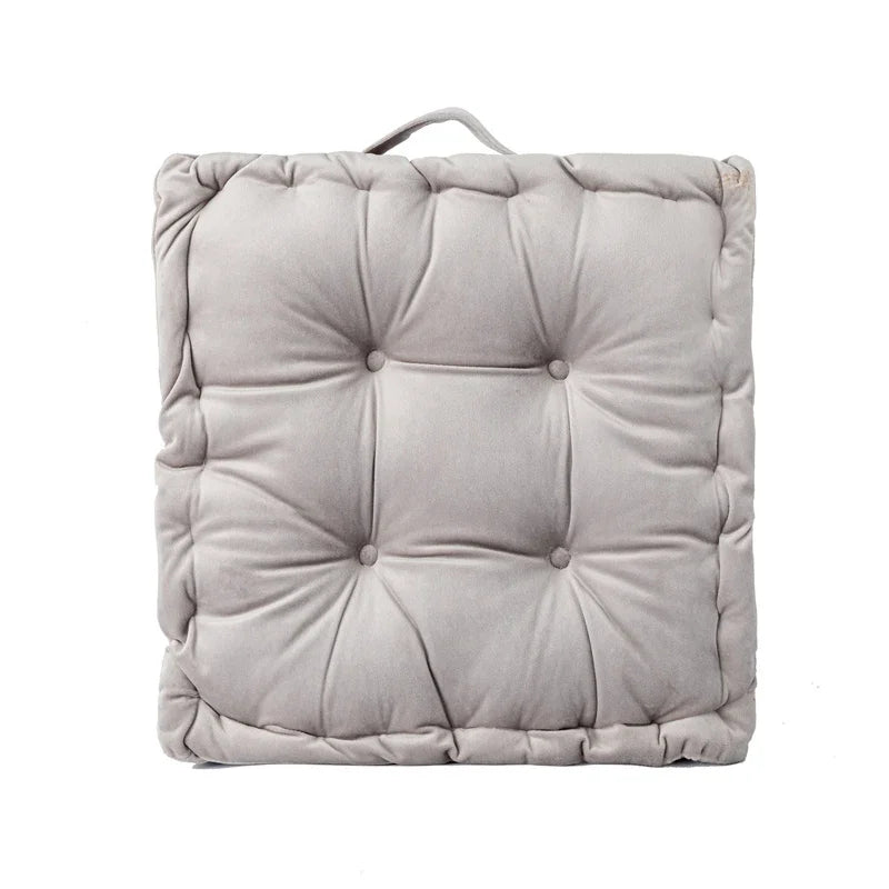 Modern Square Floor Cushion – Soft Cotton-Filled Seat Pad