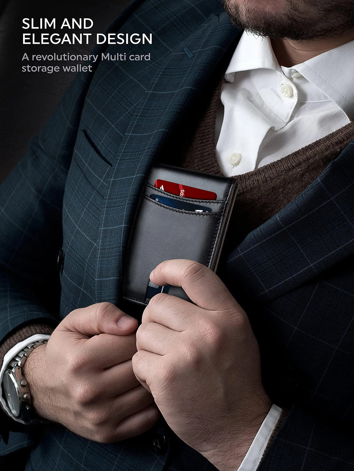Slim RFID-Blocking Front Pocket Wallet