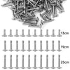 410 Stainless Steel Self-Tapping Screws with Truss Head (100-Pack)