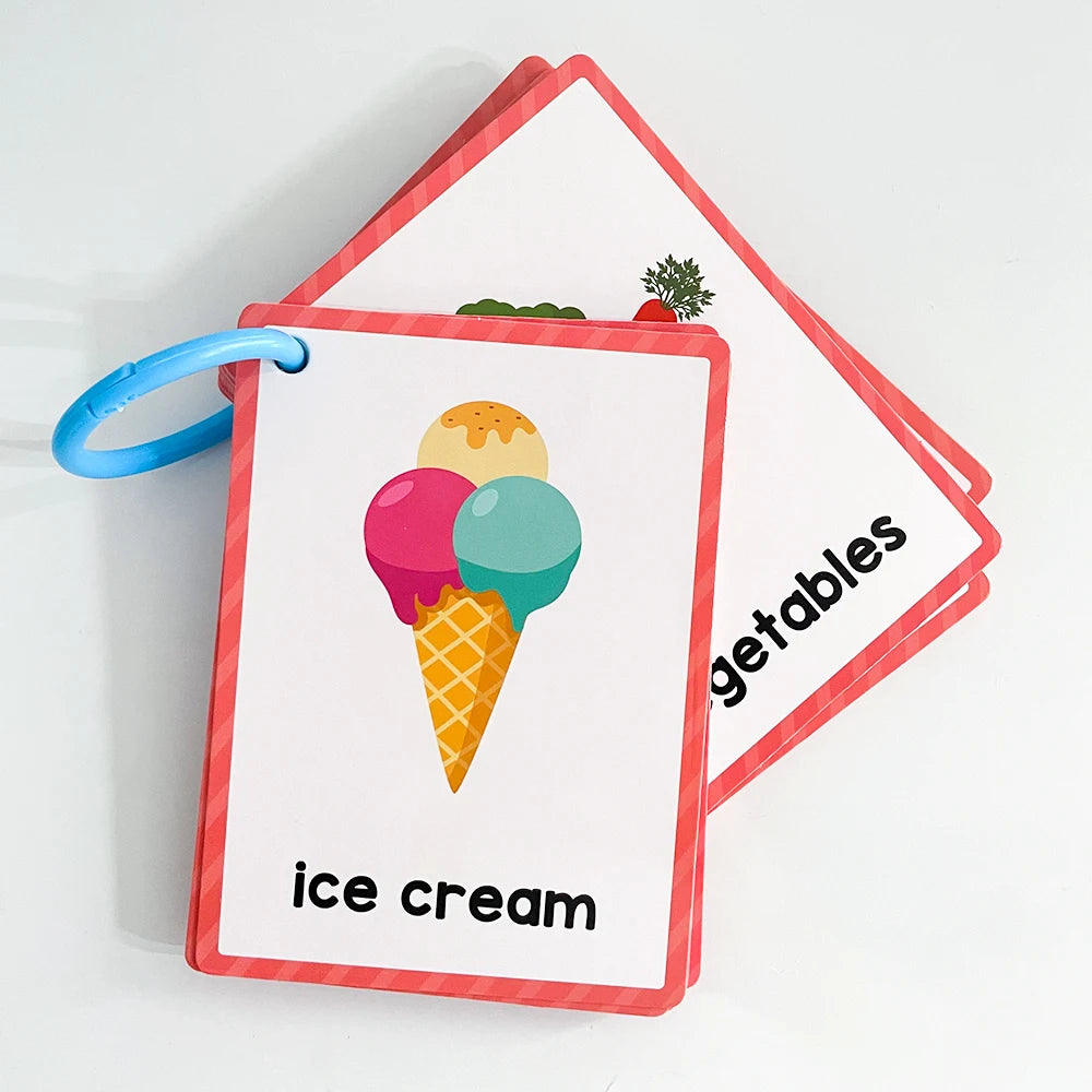 Early Learning Flash Cards for Kids – Colors, Shapes, Numbers, Fruits, Vegetables & Food