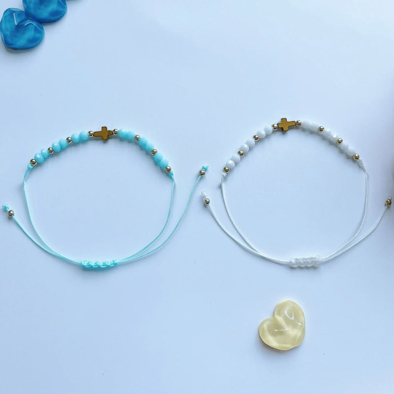 Bohemian Cross Beaded Bracelet