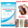 Fine Sliding Dental Floss Picks with Storage Box