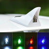 Solar-Powered Shark Fin LED Roof Antenna with Warning Lights