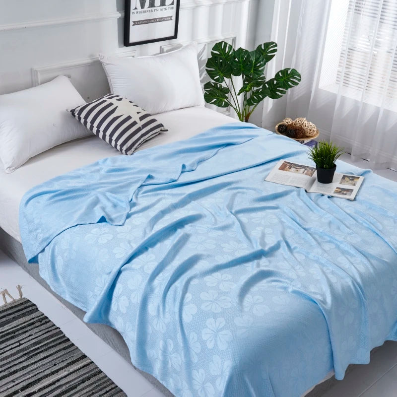 Bamboo Fiber Cooling Blanket for Summer