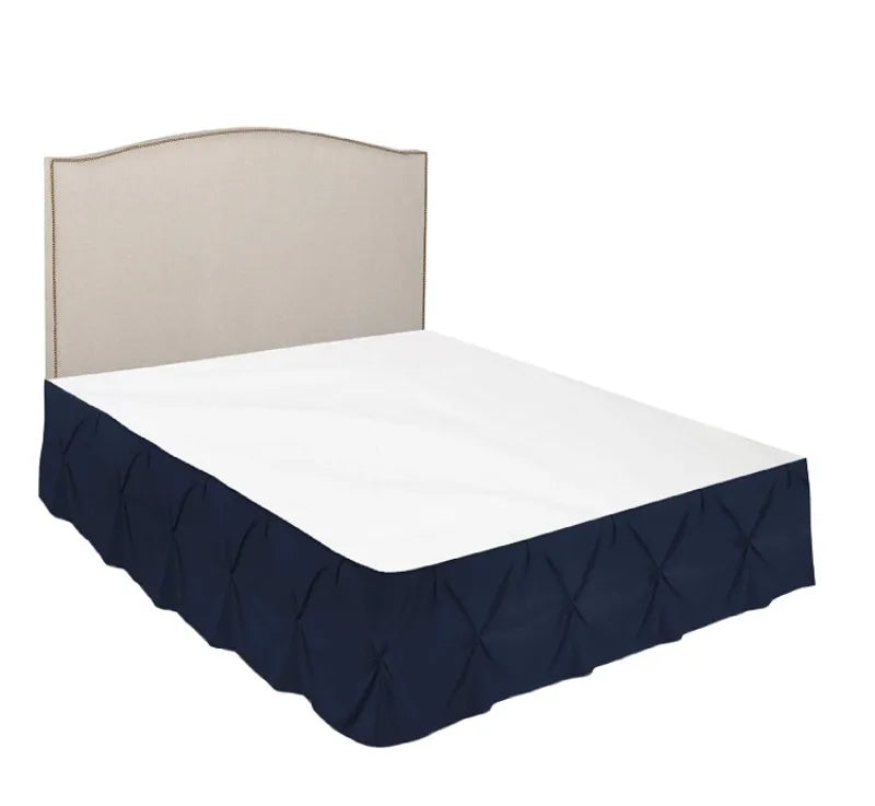 Elastic Wrap-Around Bed Skirt with 14-Inch Drop