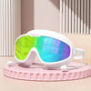 Lunettes de natation grand angle anti-buée avec bouchons d'oreilles