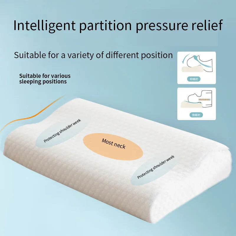 Cooling Memory Foam Pillow with Temperature-Sensitive Support