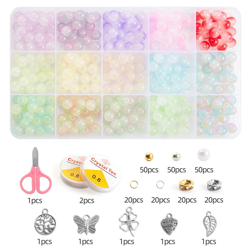 28-Color Glass Bead Jewelry Making Kit