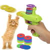 Interactive Cat Toy Launcher with Flying Discs