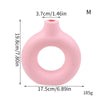 Donut-Shaped Decorative Plastic Vase for Home & Office