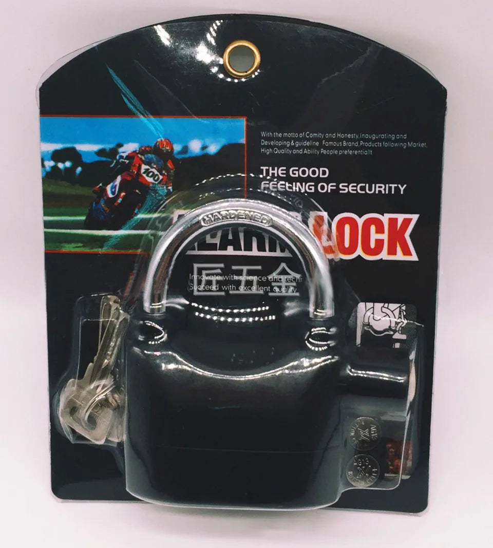 Motion-Activated Alarm Padlock with 110dB Siren