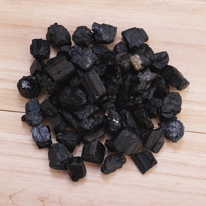 Natural Black Tourmaline Raw Stone Specimen