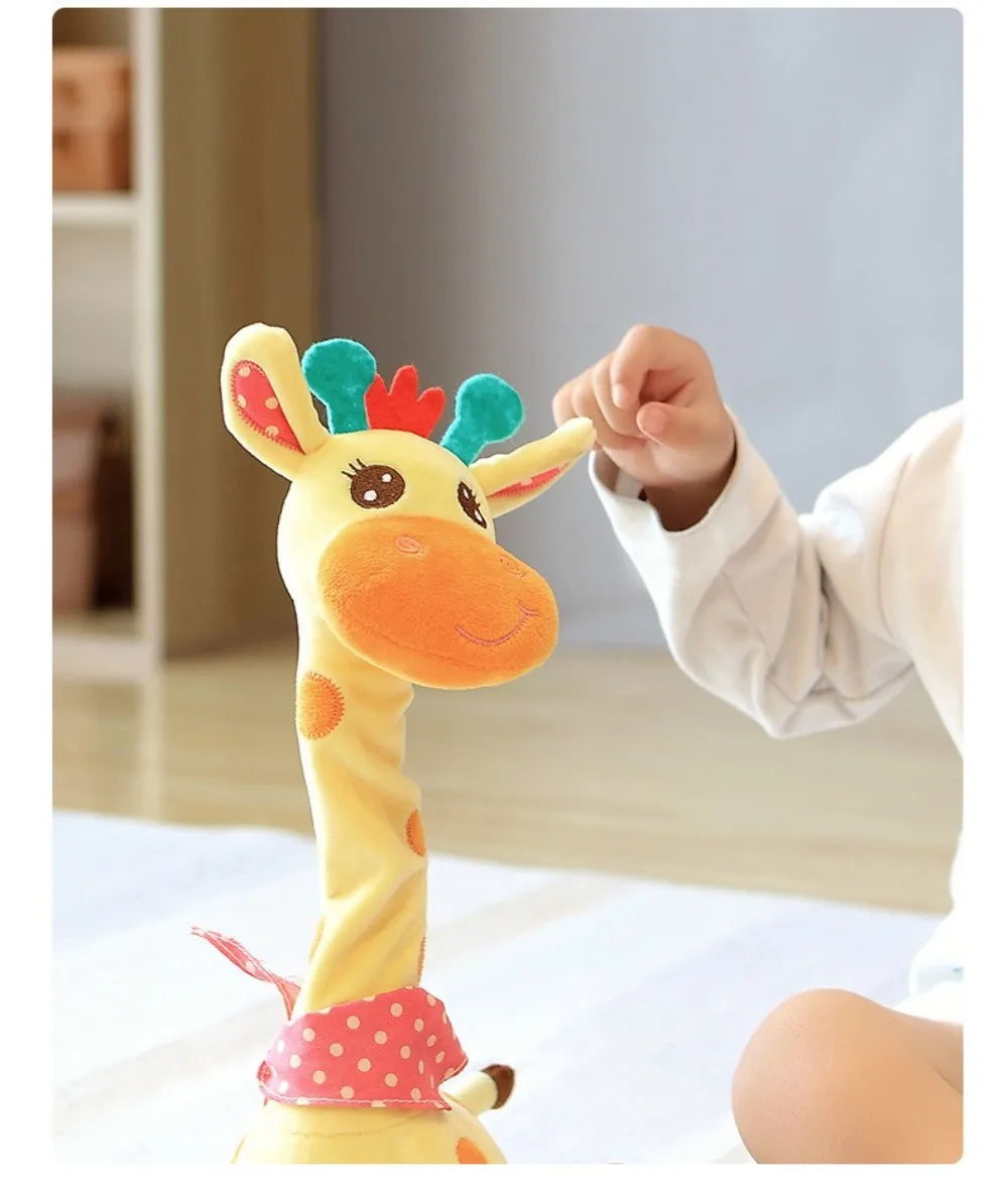 Interactive Dancing and Talking Giraffe Plush Toy with Music