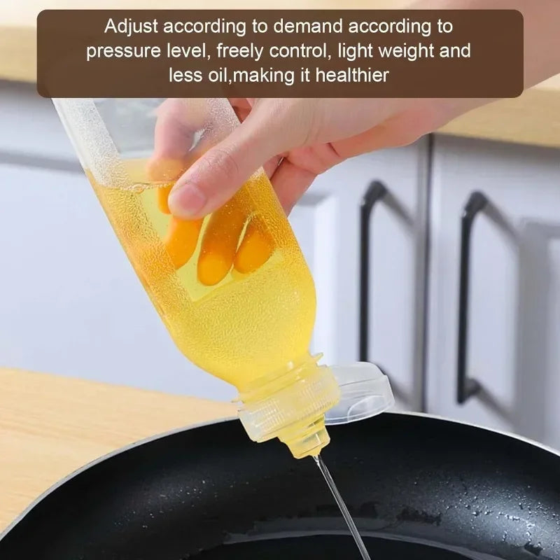 Plastic Squeeze Bottle for Oil, Salad Dressing & BBQ Sauce